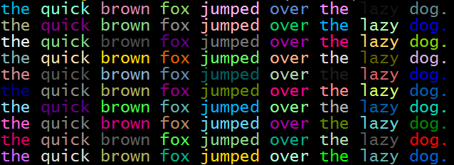 Bash Color Output