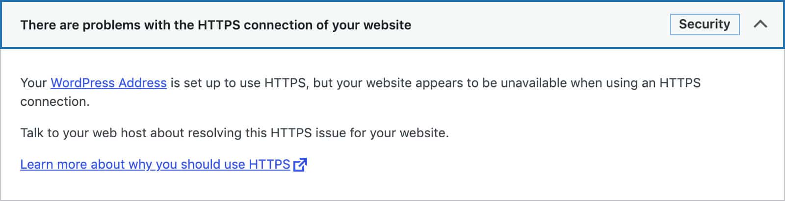 HTTPS is not supported
