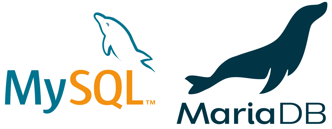 MySQL and MariaDB logos