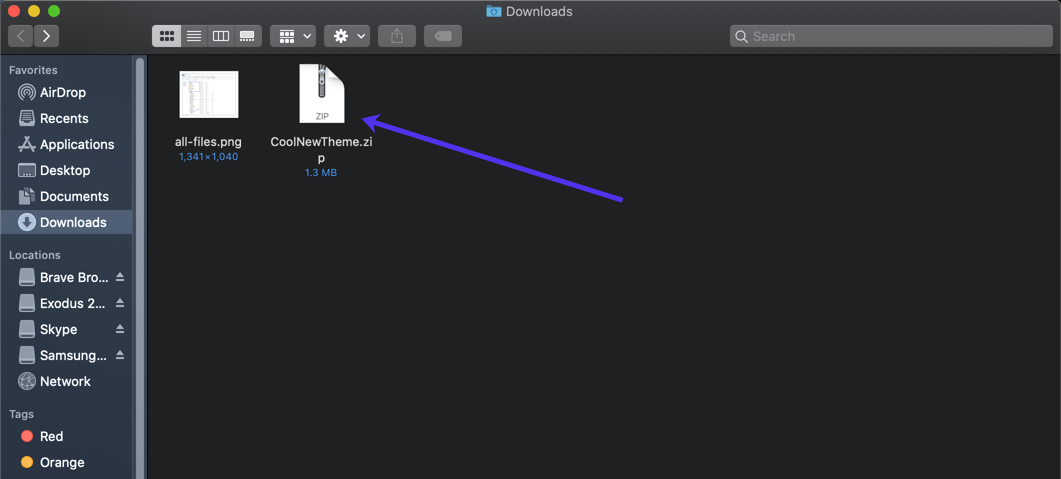 new theme file