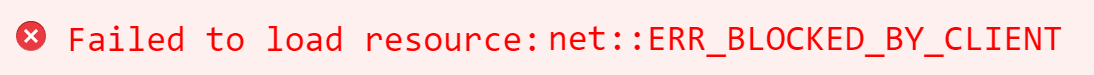 Red text on a pink background, reading 