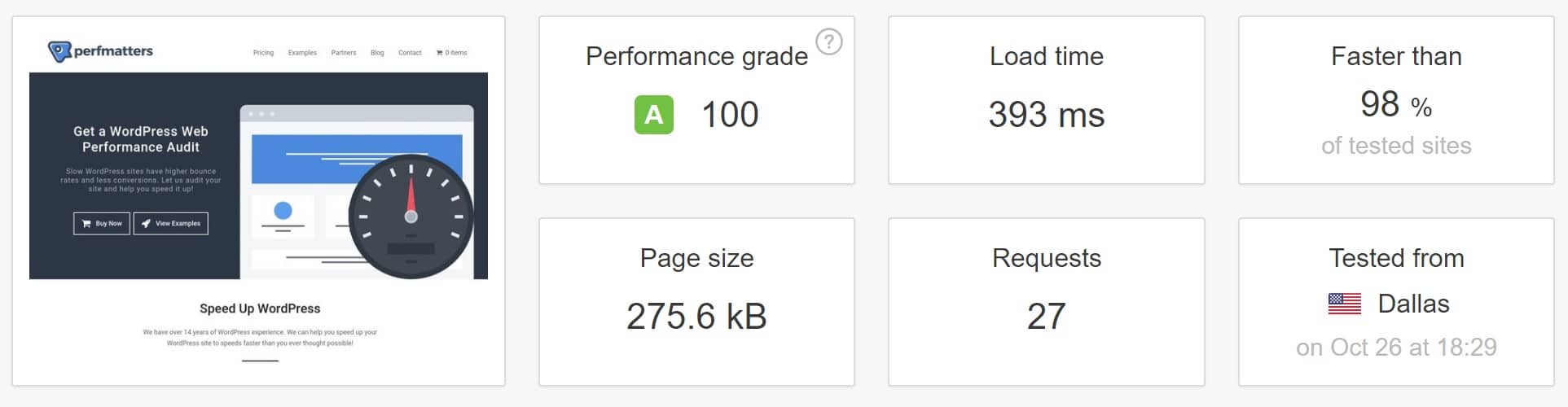 WordPress speed test at Kinsta WordPress speed test at Kinsta