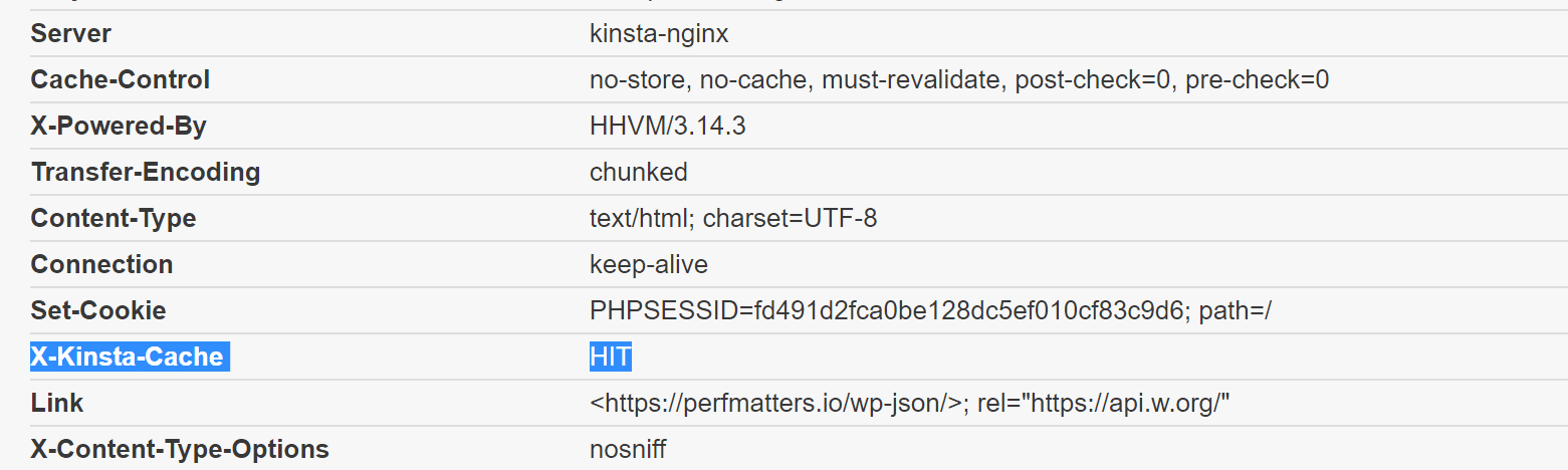 Kinsta HTTP cache header Kinsta HTTP cache header