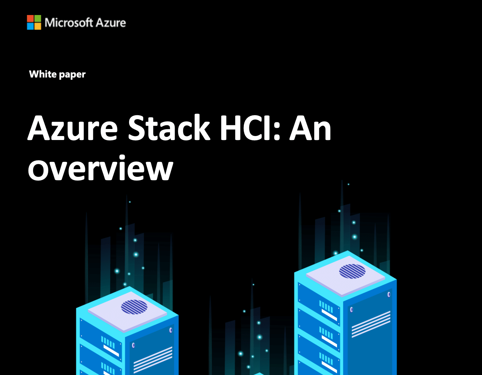 Title page of Microsoft Azure HCI white paper. 