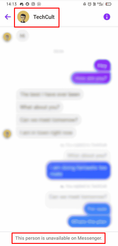 If the user has blocked you, you won’t be able to send them a message but still view their profile picture