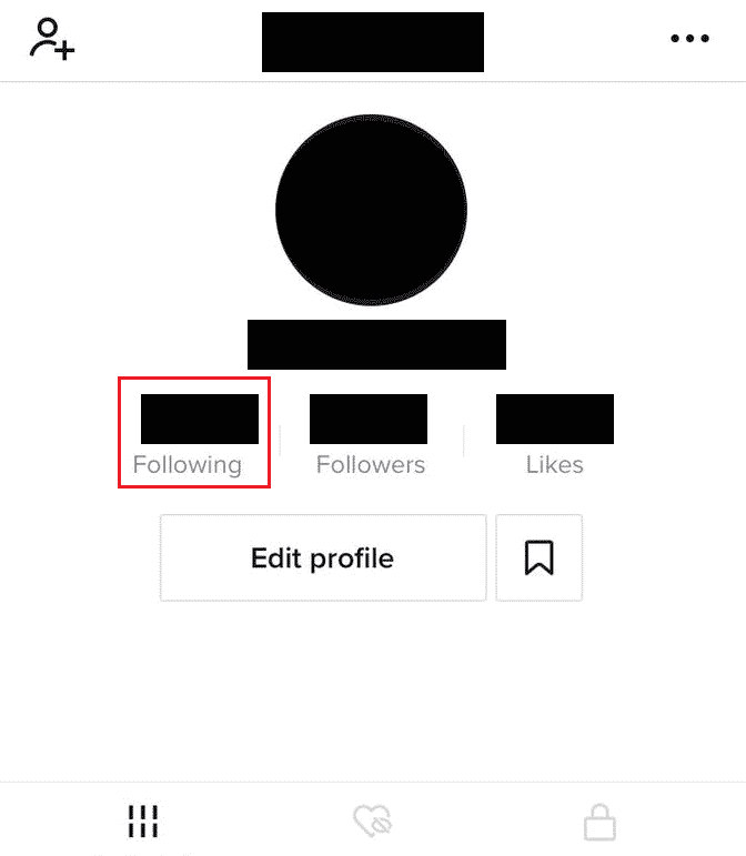 Tap on Following | How to Block Someone on TikTok
