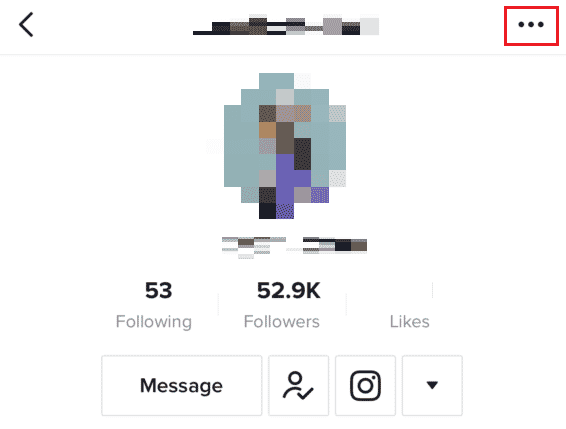 Tap on the three-dotted icon at the top right corner