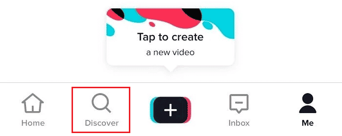 Tap on the Discover tab from the bottom bar of the screen