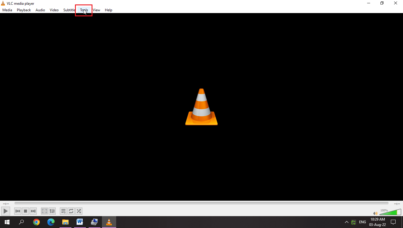 click on tools