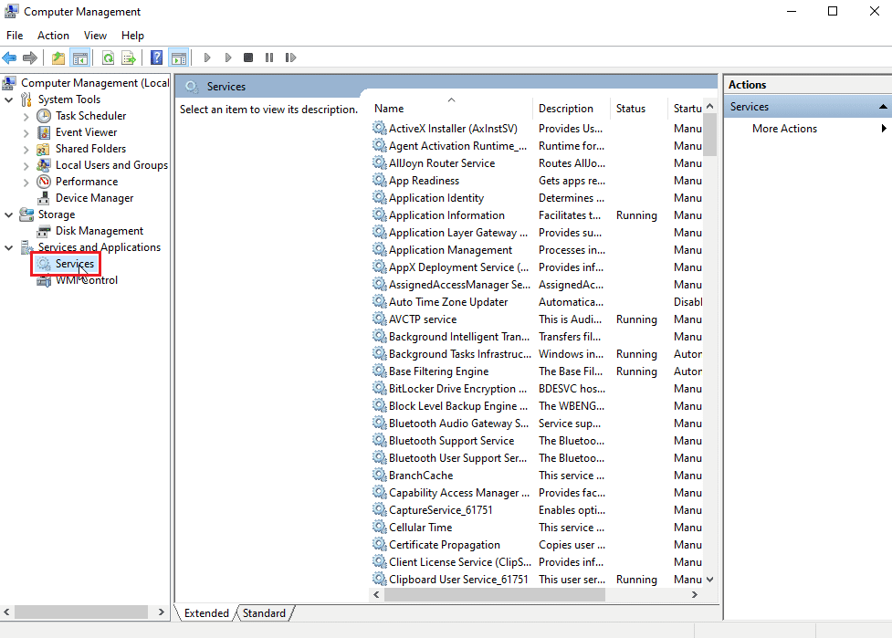 click on services under services and applications heading. Fix VLC Hotkeys and Shortcuts Not Working