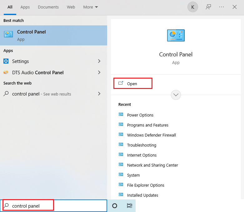 open Control Panel. Fix VLC Hotkeys and Shortcuts Not Working