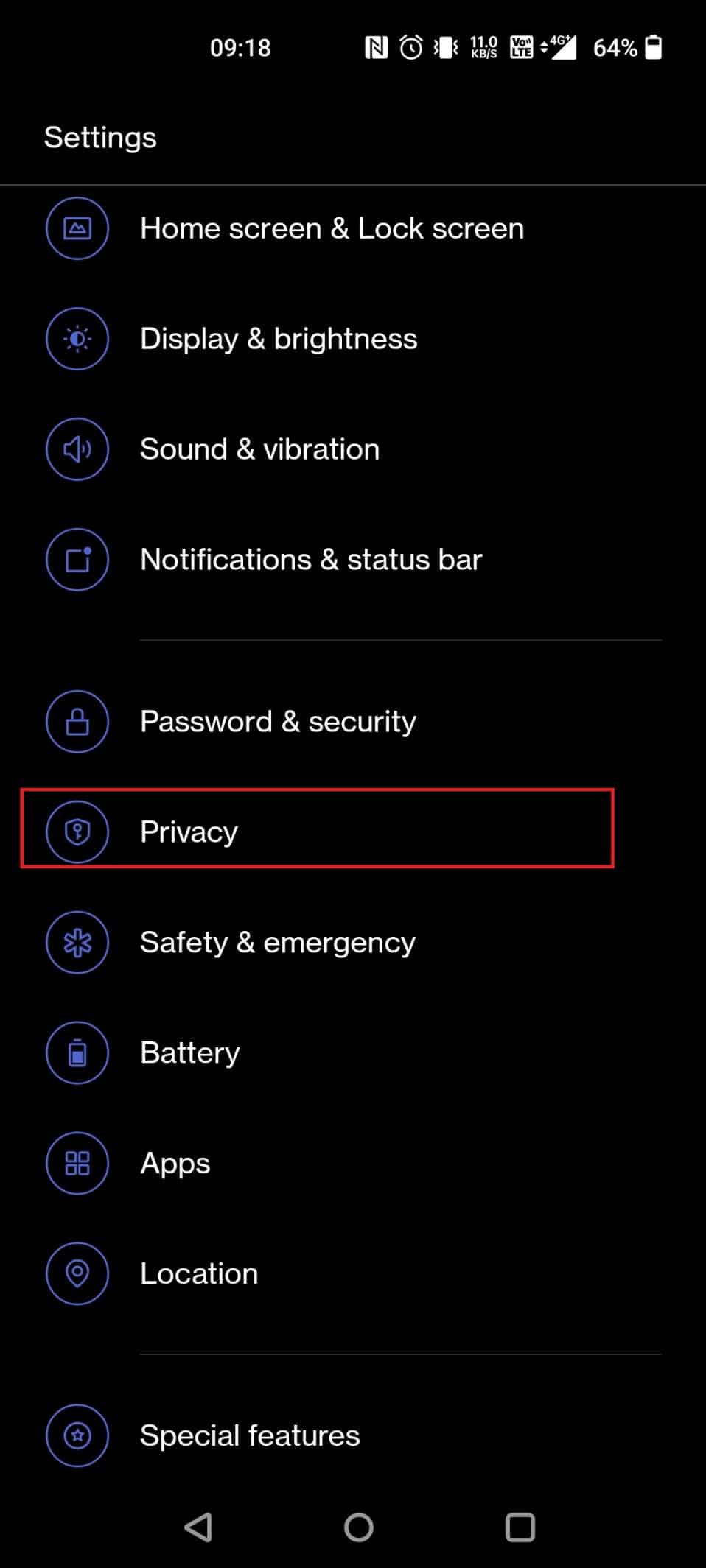 Go to Privacy
