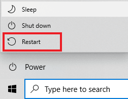Select restart. Fix Hulu Error Code 2 998