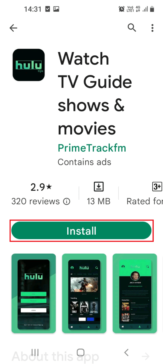 Tap on the Install button