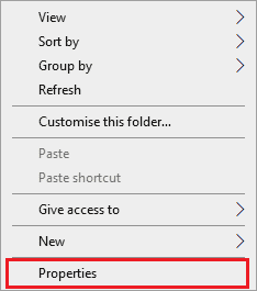 Select Properties. Fix Unable to Display Current Owner