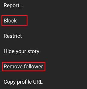 Tap on Block | How to Hide Posts from Someone on Instagram