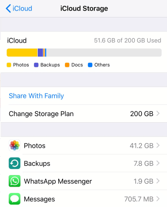 Next, tap on any of the options you want to delete.