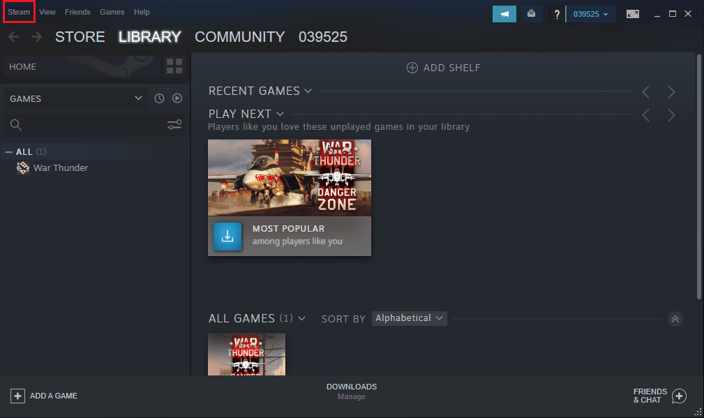 Click on the Steam tab. Fix CS Go Update Download Error