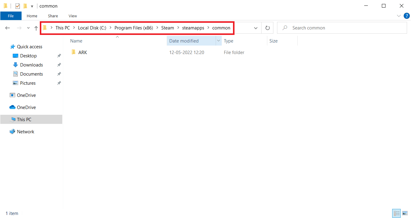 Navigate to the location path. Fix CS Go Update Download Error