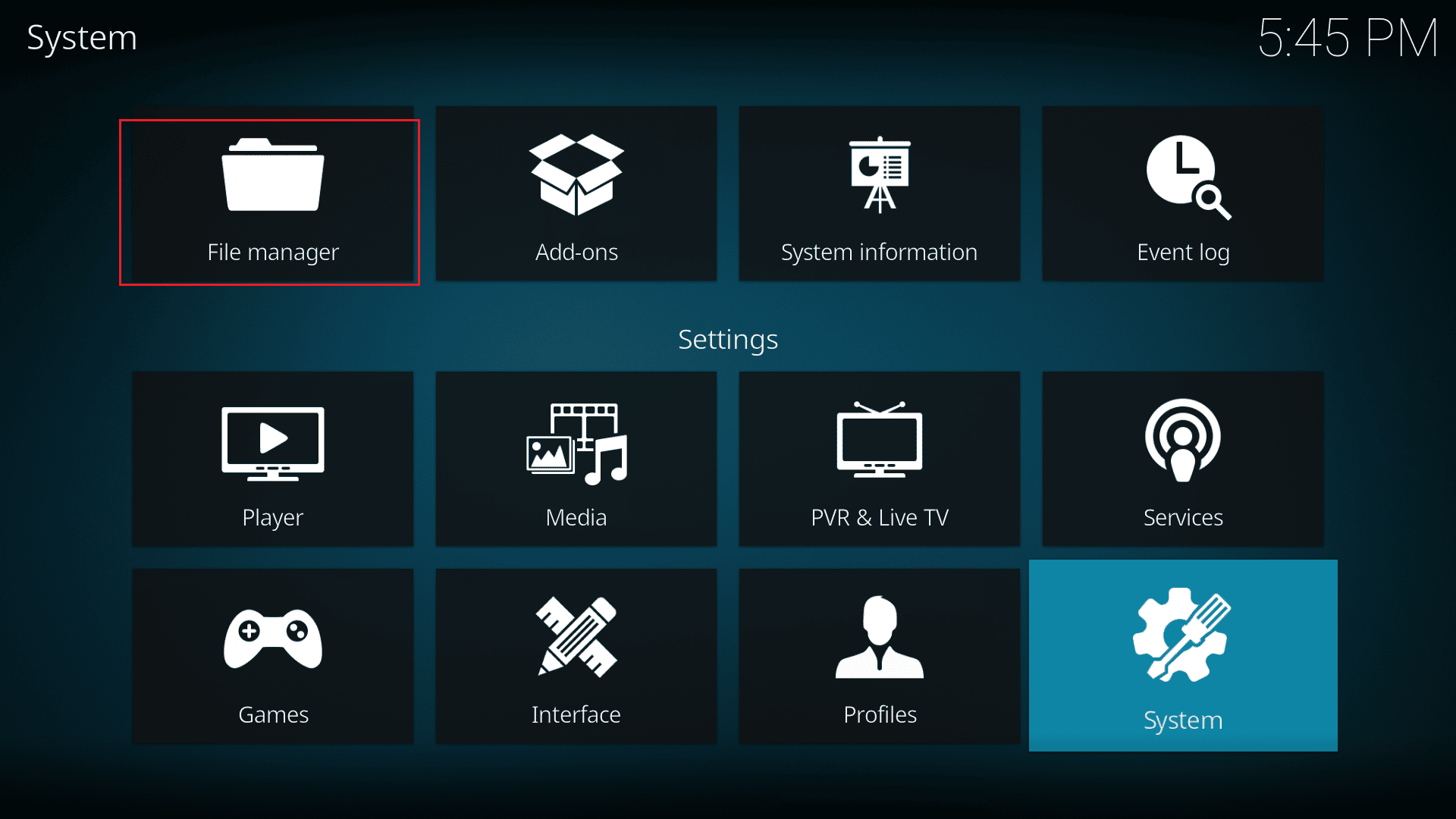 click on File Manager. Fix Kodi Won’t Open in Windows 10