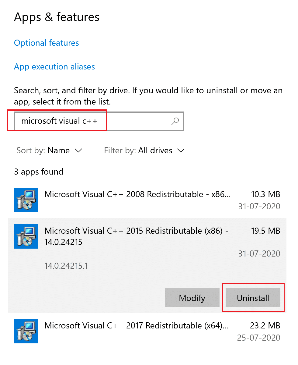 Reinstall C plus plus Redistributable