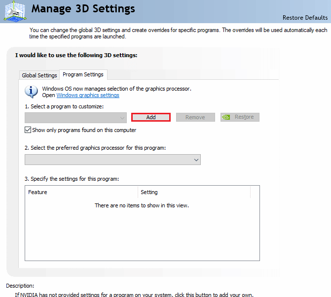 Click on Add. Ways to Fix Sims 4 Unable to Start Video Card