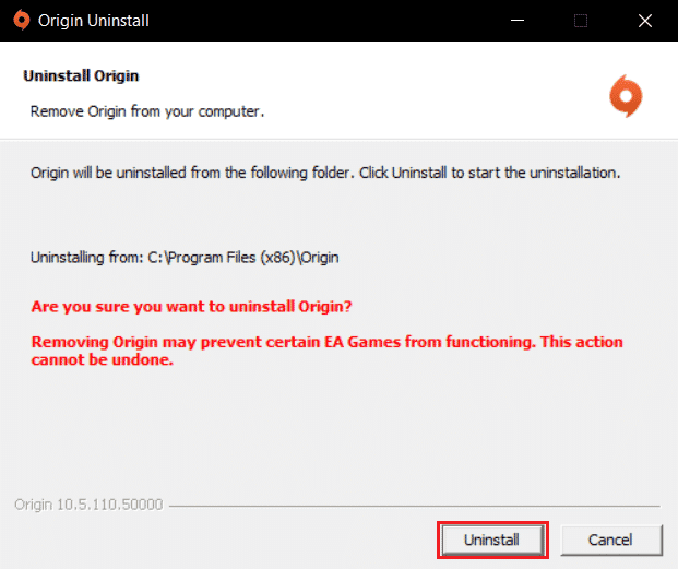 click on Uninstall in the Origin Uninstallation wizard. Ways to Fix Sims 4 Unable to Start Video Card