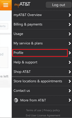 Tap on Profile