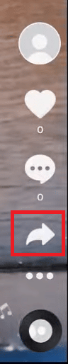 Select the video you want to save, and tap on the Share icon