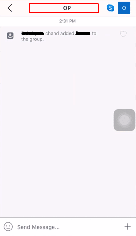 Tap on the group profile pic icon on the top of the screen. | How Can You Leave a GroupMe Chat