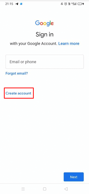 Tap on Create account and follow the on-screen instructions to create a new account | How to Restart without Resetting Clash of Clans