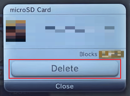 Tap to select the desired Pokemon game you want to delete and tap on Delete