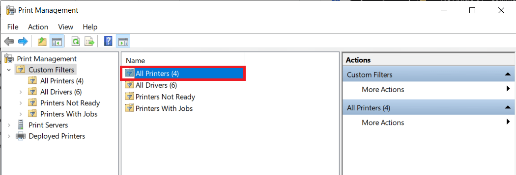 Double click on All Printers 