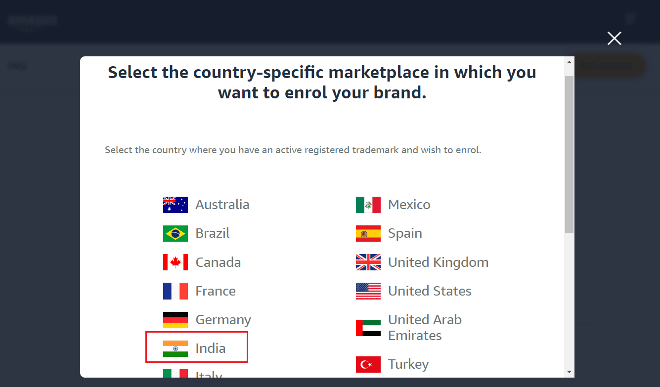 Choose the country of your marketplace. Here, we have chosen India | What Does Amazon Approval Needed Mean?