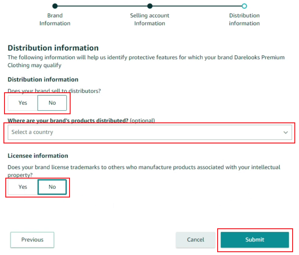 fill in the Distribution information and click on Submit | | What Does Amazon Approval Needed Mean?