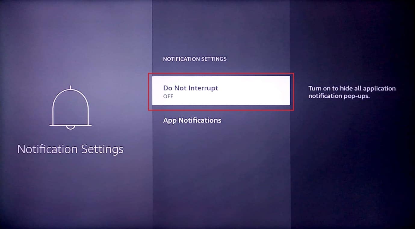select on do not interrupt. Fix Amazon Fire Stick Slow Issue