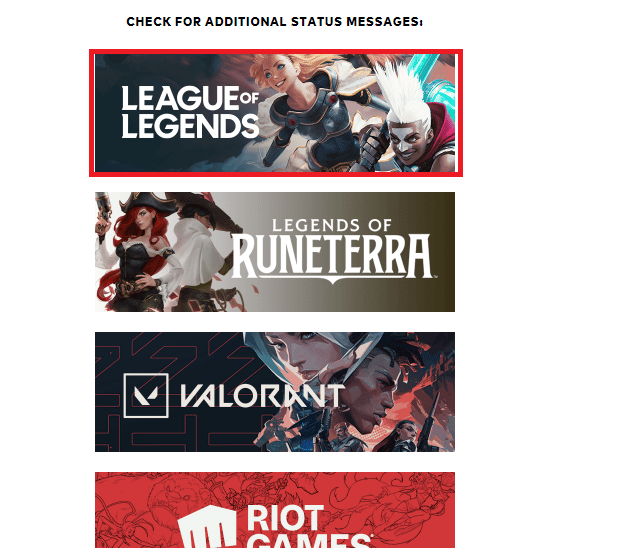 select League of Legends