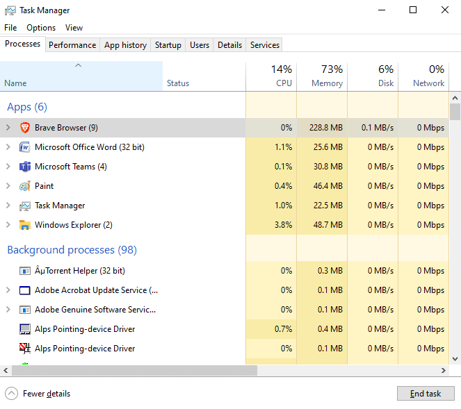 Open Task Manager