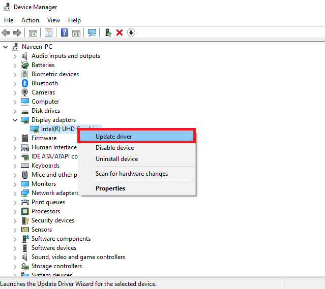 Update graphic drivers
