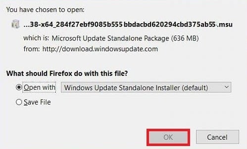 open .msu file