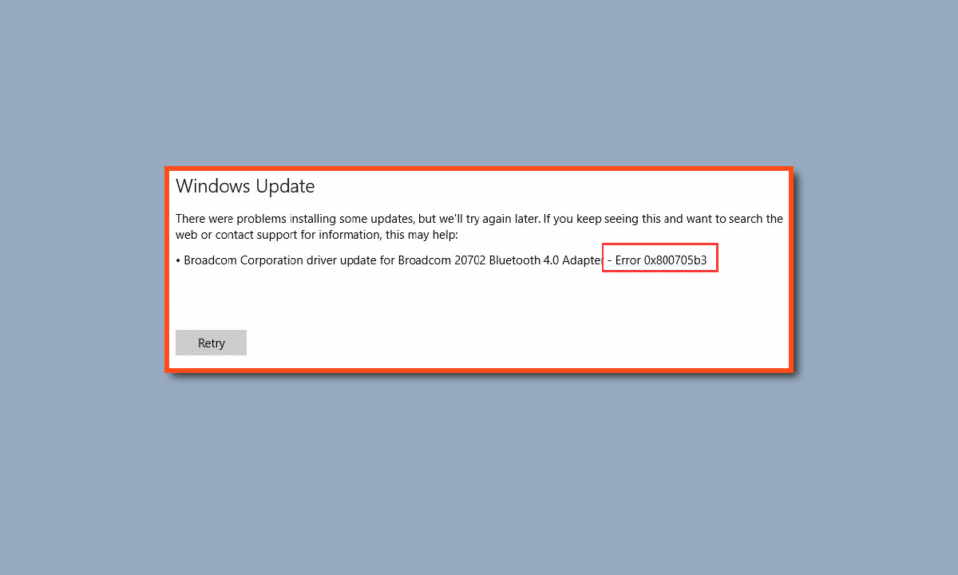 Fix Error 0x800705b3 in Windows Update