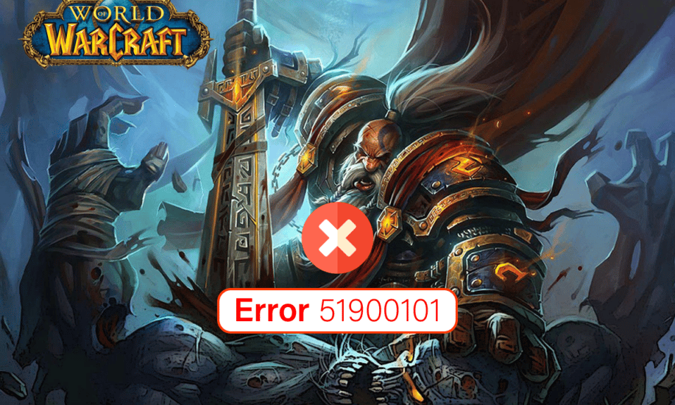 Fix World of Warcraft Error 51900101 in Windows 10
