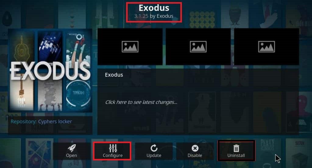 Click on the Configure button