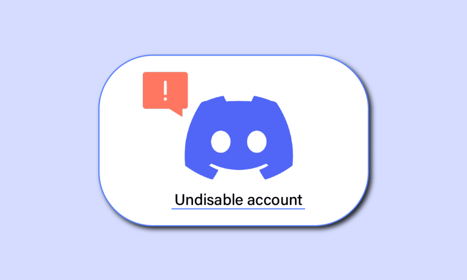 How to Undisable Discord Account
