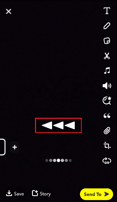 swipe left until you reach the reverse video filter. How to Reverse a Video on Snapchat