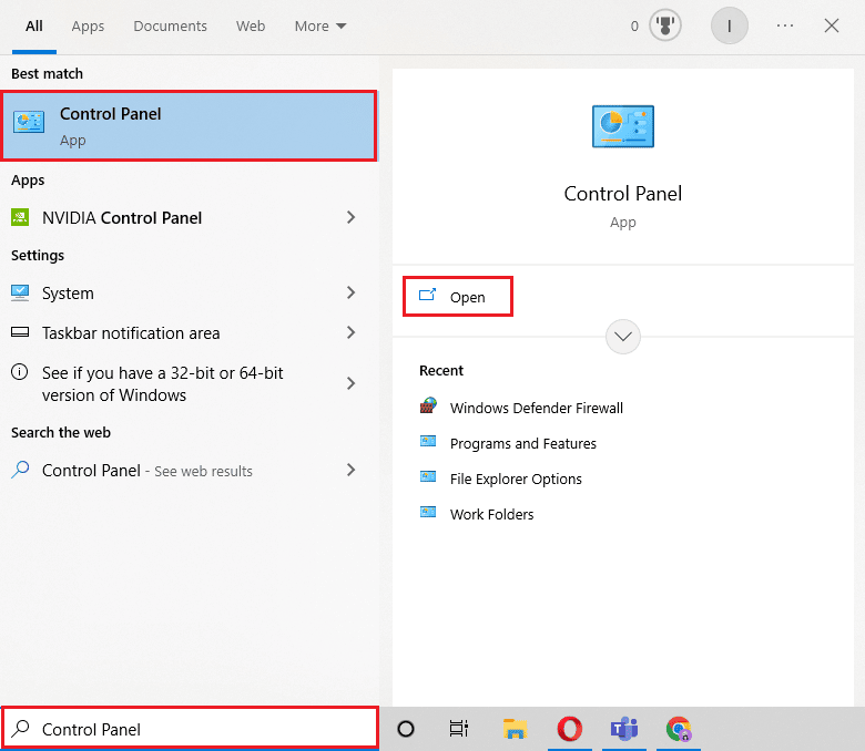 Open Control Panel | How to Add Windows Firewall Rule