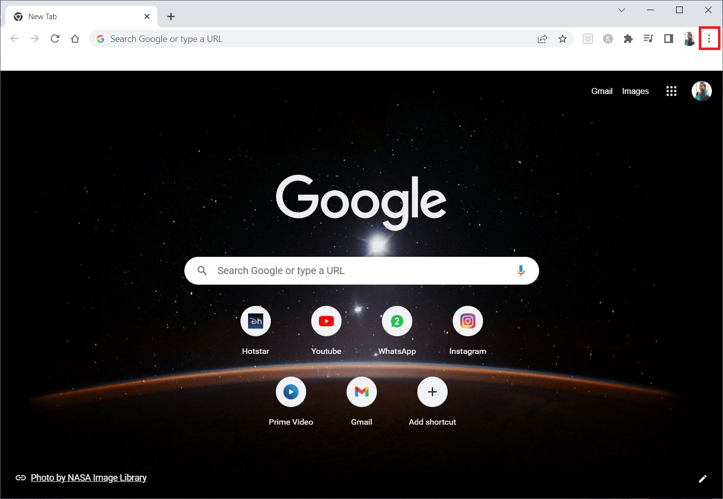 Open Google Chrome and click on the three vertical dots. Fix Twitch Unable to Connect to Chat