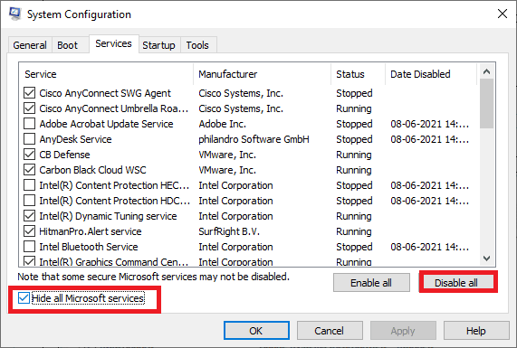 Perform Clean Boot. How to Fix Civilization 5 Runtime Error in Windows 10