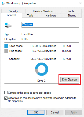 click on Disk cleanup. How to Fix Civilization 5 Runtime Error in Windows 10
