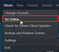 Click on Steam and select Go Online. How to Fix Civilization 5 Runtime Error in Windows 10